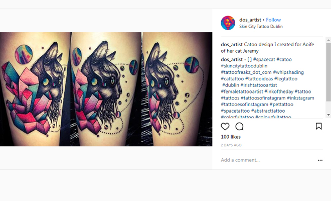 Ideas de tatuajes para personas extrovertidas: gato Ideas de tatuajes para personas extrovertidas: gato