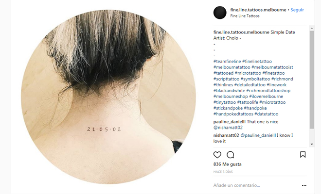 Ideas de tatuajes para recordar fechas importantes