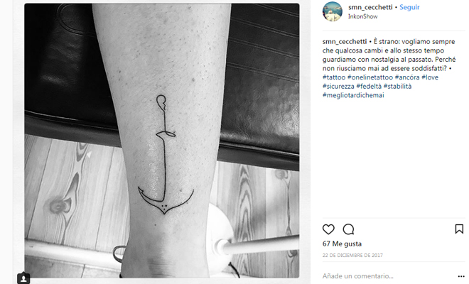 Tatuajes de una línea