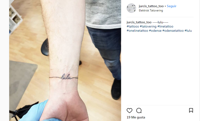Tatuajes de una línea