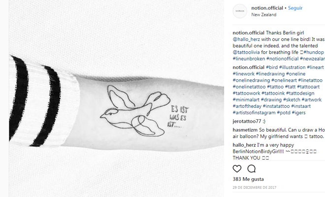 Tatuajes de una línea