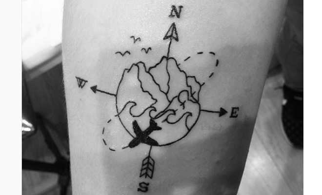 tatuajes de puntos cardinales