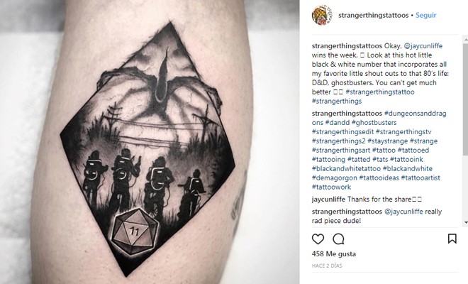 Tatuajes que solo un fan de Stranger Things entenderá
