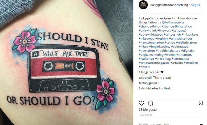 Tatuajes que solo un fan de Stranger Things entenderá