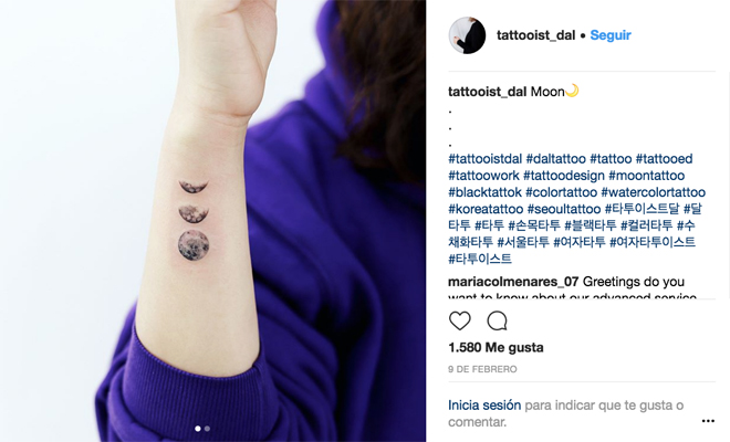 La luna en tu piel en forma de tatuaje La luna en tu piel en forma de tatuaje