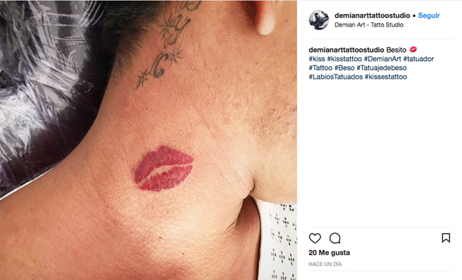 Los mejores tatuajes que te recuerden a San Valentín: beso Los mejores tatuajes que te recuerden a San Valentín: beso