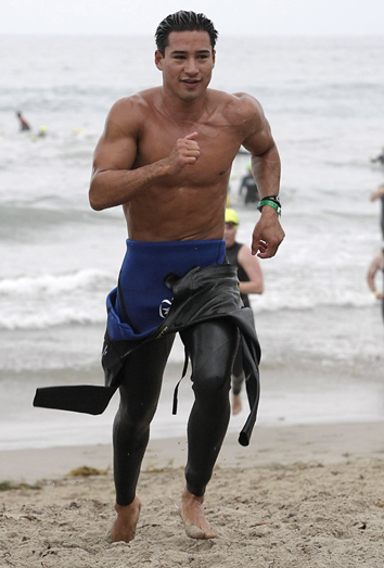 Mario Lopez saliendo a correr Mario Lopez saliendo a correr