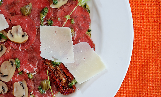 Recetas de entrantes y aperitivos para Navidad: carpaccio