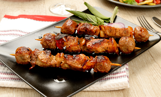 Recetas de entrantes y aperitivos para Navidad: pincho de pollo