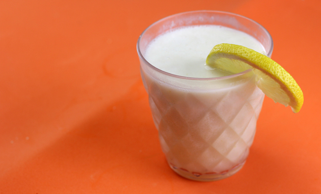 Recetas de postres para Navidad: sorbete de limón y cava