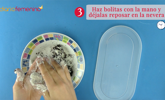 Recetas de postres fáciles: trufas de chocolate paso 3 Recetas de postres fáciles: trufas de chocolate paso 3