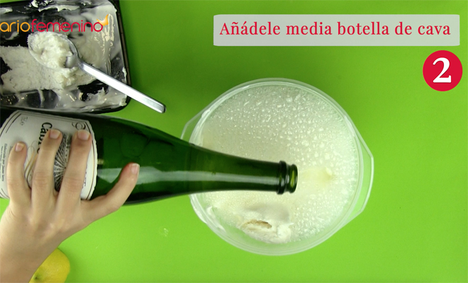 Recetas de postres fáciles: sorbete de limón y cava. Paso 2 Recetas de postres fáciles: sorbete de limón y cava. Paso 2