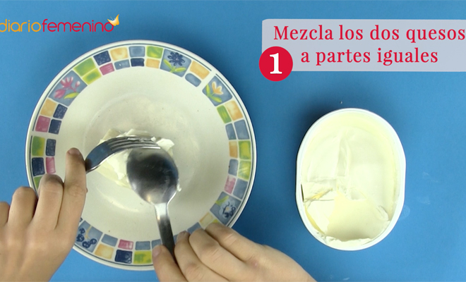 Recetas de aperitivos fáciles: ricas bolitas de queso de cabra Paso 1