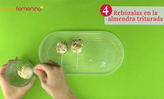 Recetas de aperitivos fáciles: ricas bolitas de queso de cabra Paso 4