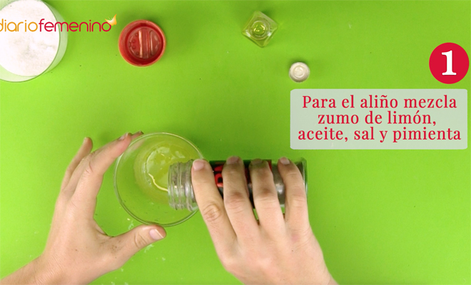 Recetas de aperitivos fáciles: milhojas de salmón Paso 1