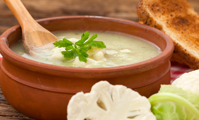 receta de crema de coliflor receta de crema de coliflor