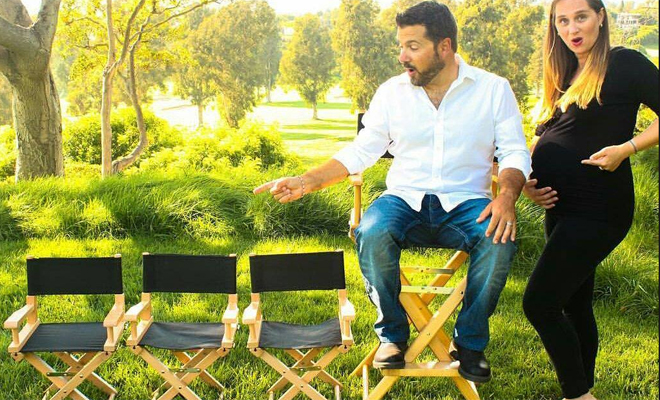 Anunciar un embarazo para los amantes del cine