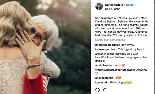 la emotiva sorpresa de una novia a su abuela la emotiva sorpresa de una novia a su abuela