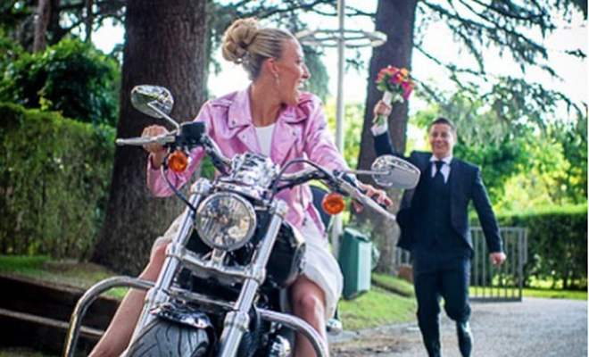 foto divertida de novia a la fuga foto divertida de novia a la fuga