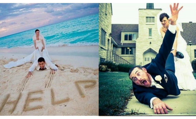 foto cómica de boda foto cómica de boda