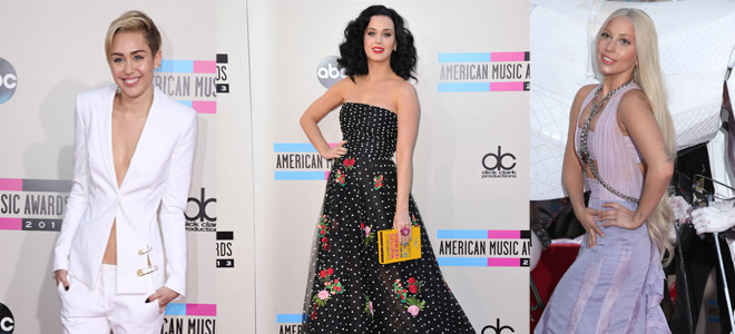 Las mejor vestidas del AMA 2013.