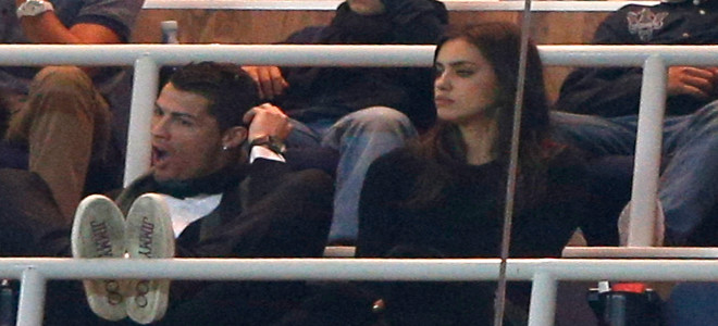 Cristiano Ronaldo e Irina Shayk en el fútbol. Cristiano Ronaldo e Irina Shayk en el fútbol.