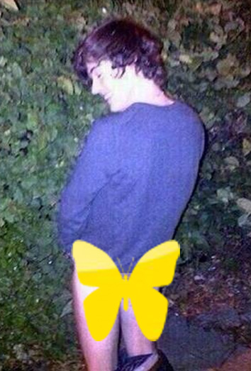 Harry Styles orinando en la calle. Harry Styles orinando en la calle.