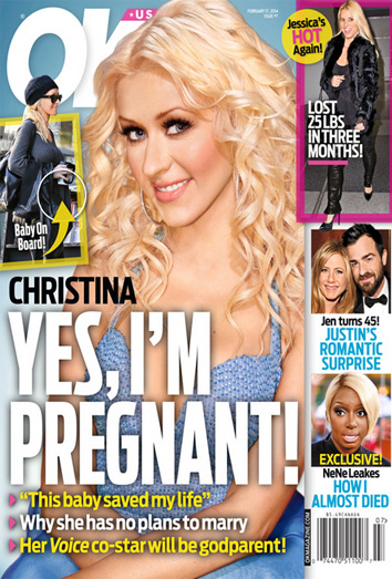 Christina Aguilera podría estar embarazada de nuevo.