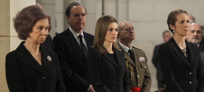 Letizia, en la misa solemne por los fallecidos del 11-M. Letizia, en la misa solemne por los fallecidos del 11-M.