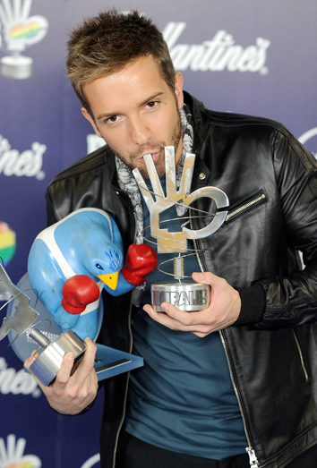 Pablo Alborán, tras la gala de los 40 Principales. Pablo Alborán, tras la gala de los 40 Principales.