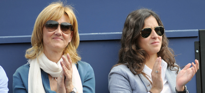 Xisca Perelló, junto a la madre de Rafa Nadal.