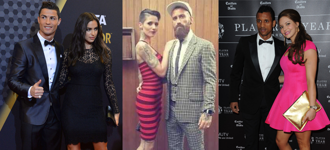 Las novias de Cristiano Ronaldo, Meirales y Nani.