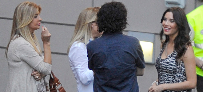 Pilar Rubio, en el Bernabéu durante el concierto de los Rolling Stones