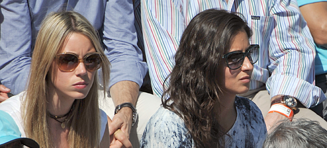 Xisca Perelló, en las gradas del pasado torneo de Roland Garros.