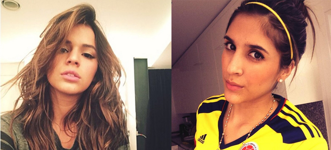 Bruna Marquezine y Daniela Ospina, las novia de Neymar y James Rodríguez respectivamente. Bruna Marquezine y Daniela Ospina, las novia de Neymar y James Rodríguez respectivamente.