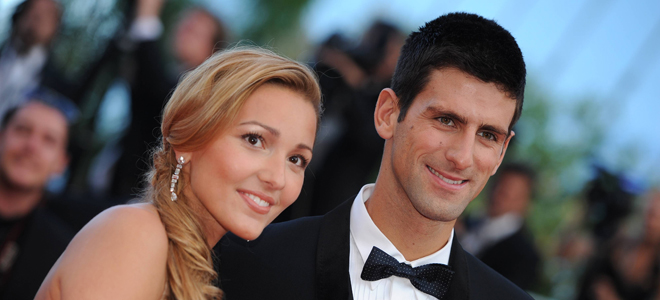 Novak Djokovic y su novia Jelena Ristic Novak Djokovic y su novia Jelena Ristic
