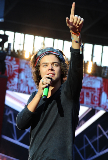 Harry Styles, durante un concierto en Alemania.