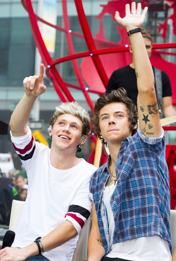 Niall Horan y Harry Styles, en un acto promocional de One Direction. Niall Horan y Harry Styles, en un acto promocional de One Direction.