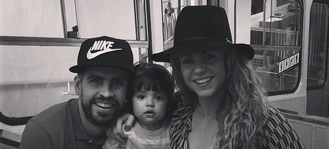 Piqué, Shakira y Milan, de vacaciones.