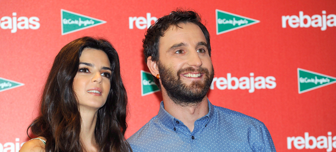 Dani Rovira y Claro lago, en un acto de El Corte Inglés