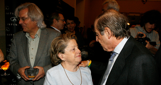 María Antonia Iglesias, junto a José María García.