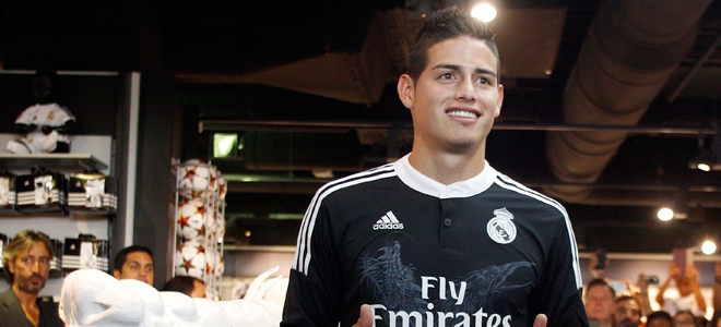 James Rodríguez, nuevo fichaje del Real Madrid.