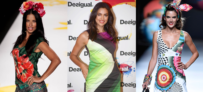 Adriana Lima, Irina Shayk y Alessandra Ambrosio, modelos de Desigual. Adriana Lima, Irina Shayk y Alessandra Ambrosio, modelos de Desigual.