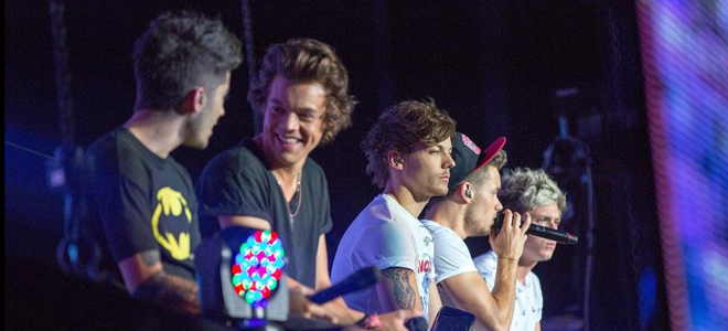 One Direction, en un concierto.