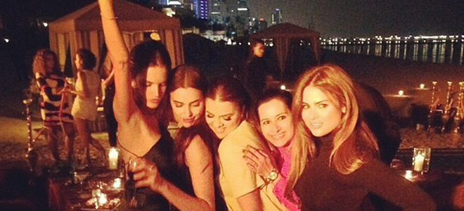 Irina Shayk y Alessandra Ambrosio, de fiesta en Dubai.