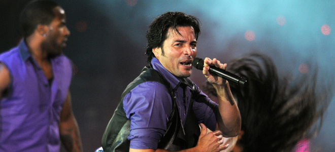 Chayanne, durante un concierto.