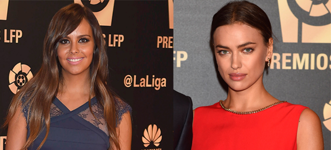 Cristina Pedroche e Irina Shayk, en los premios de la LFP.