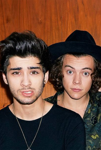 Zayn Malik y Harry Styles en Four.