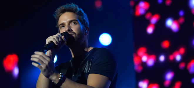 Pablo Alborán, en el concierto 'Por ellas'.
