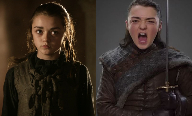 Así ha cambiado Arya Stark Así ha cambiado Arya Stark